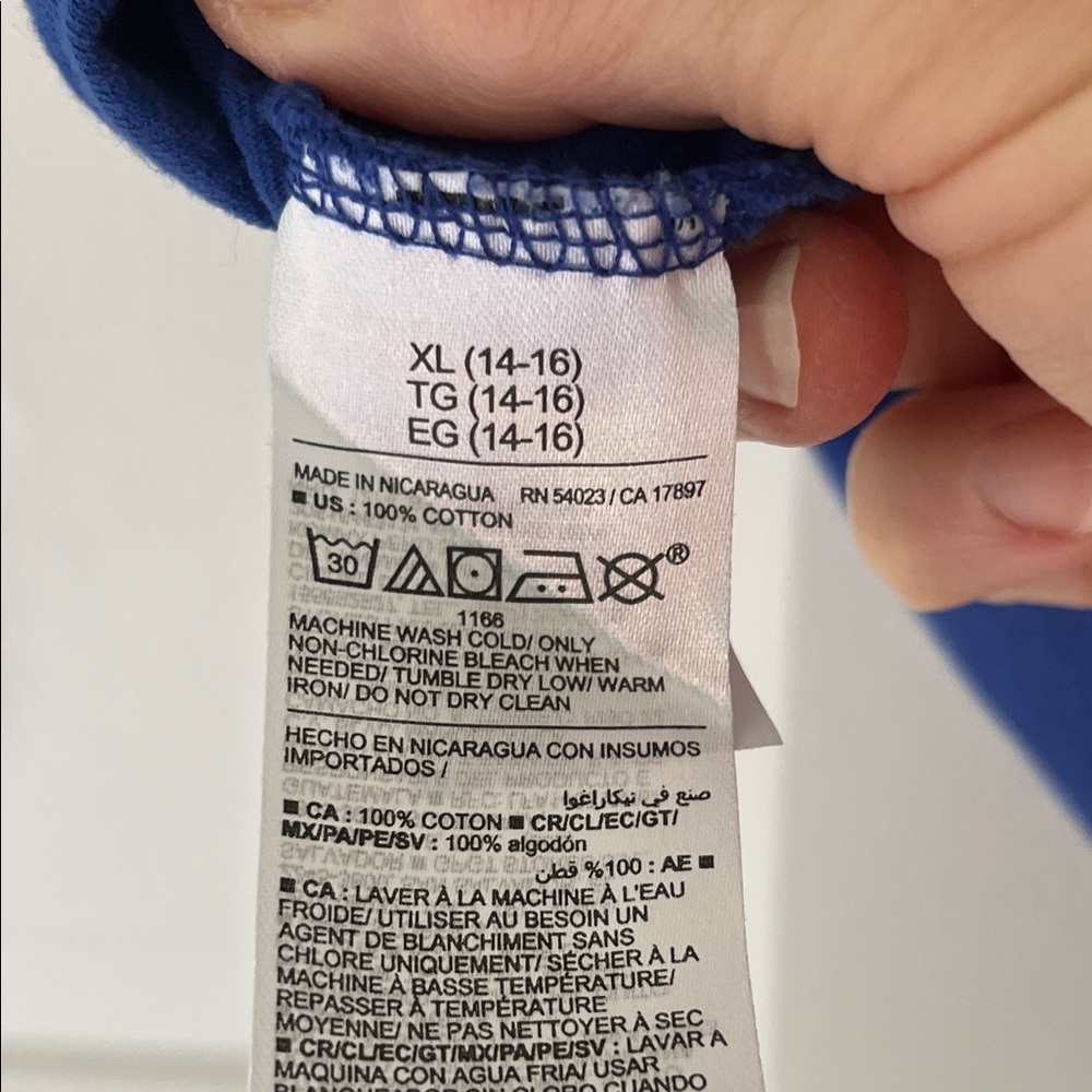 Old Navy Royal Blue Kids Long Sleeve Tee with Character Patch - Picture 9 of 9